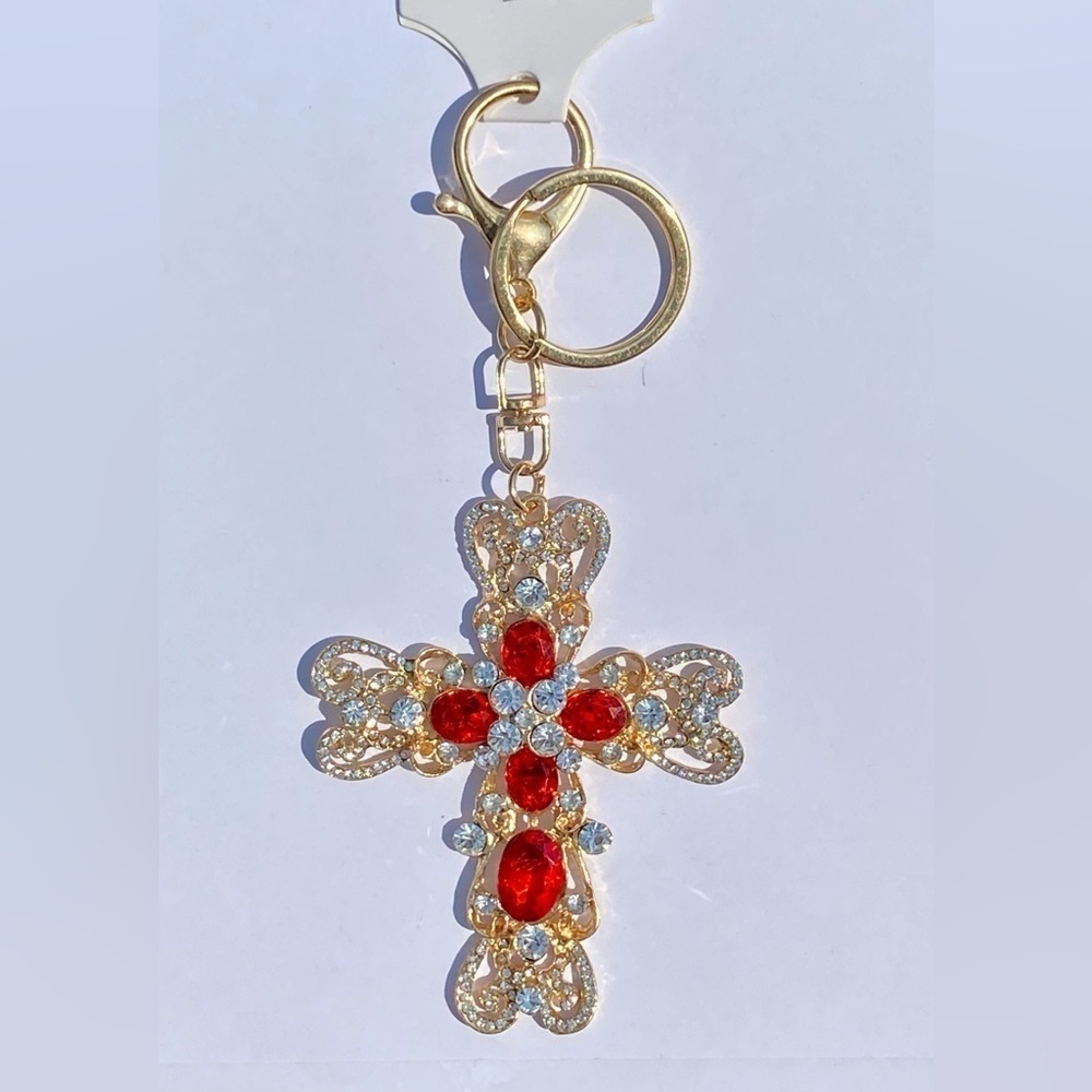 NWT, Cross Keychain Bagcharm